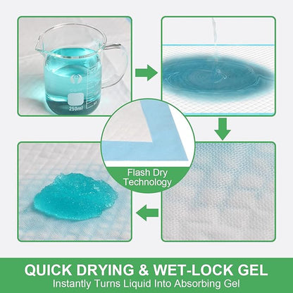 DEEP DEAR Extra Large Dog Pads 30"x26" 30 Count, Thicker Puppy Pads for Potty Training, Super Absorbent Pee Pads for Dogs, Leak-Proof Dog Pee Pads for Puppies, Disposable Pet Training Pads for Cats