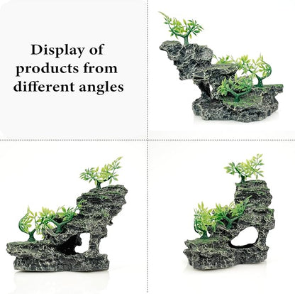 SiissaPeksid Fish Tank Decoration - Aquarium Ornament Rock Cave Landscape,01
