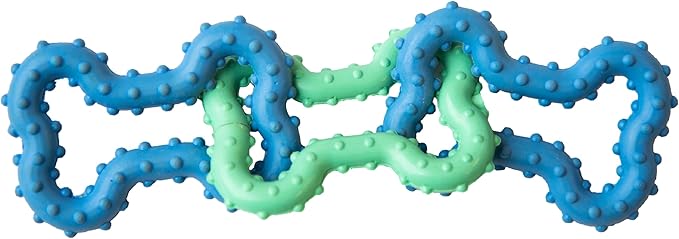 Outward Hound Bone Tugz Tug-of-War Dog Chew Toy, Blue