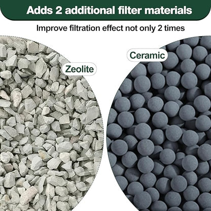 16-Count Medium Filter Cartridges Compatible with Tetra Whisper Bio-Bag Filters Medium Replacement Filter Cartridges for Whisper ReptoFilter and 10i IQ10 PF10 Power Filters -Ready to Use