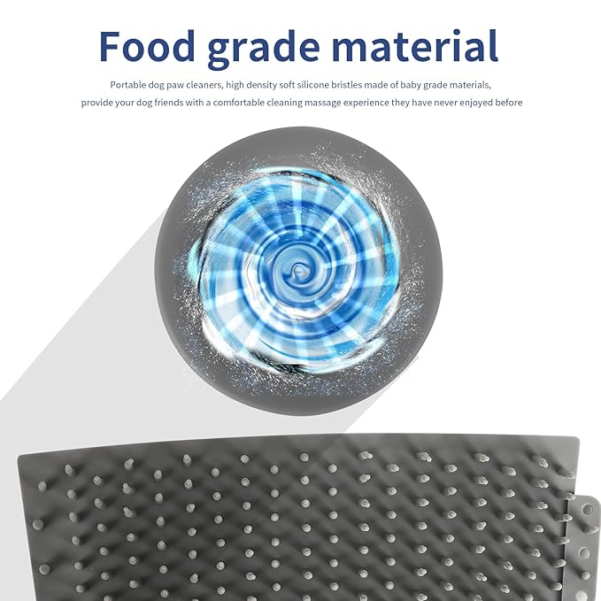 Dog Paw Cleaner，Automatic paw cleaner For dogs, Type-c Charging, Designed For Small To Medium Sized Dogs ，Easy To Carry，Keeps Homes Clean (blue)