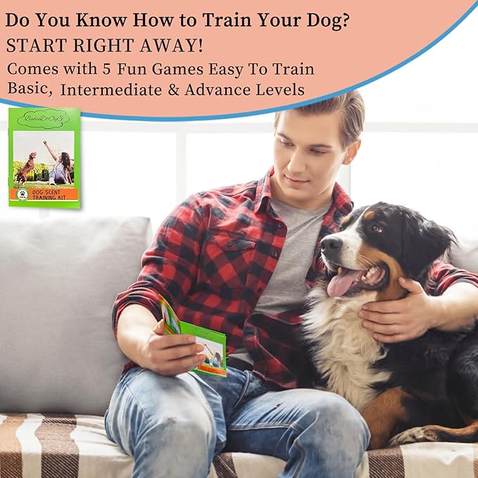 BabieDtOyG Dog Scent Training kit, Brain Games, Hide and Seek Toys - Fun Nose Work Games, Sniff and Seek Sniffing Toys, Dog Nosework Kit, Scent Work Kit for All Ages Dog (Orange)