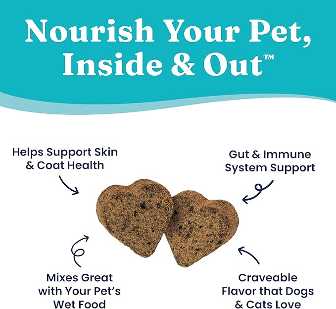 Solid Gold Cat & Dog Multivitamin Chews - Kelp, Omega 3 & Vitamins for Dental, Digestive, Immune, Skin & Coat Health - Multi Vitamin for Dogs & Cats - Sea Kelp Based Soft Chew for All Ages - 120ct