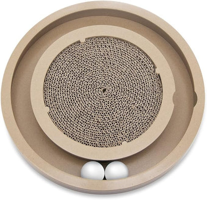 Best Pet Supplies Catify Cat Scratcher, Fun Interactive Scratchers, Posts, Poles, Claw Safe, Furniture Saver Indoor Play Support Natural Cat Behaviors Heavy Duty - Scratch & Spin