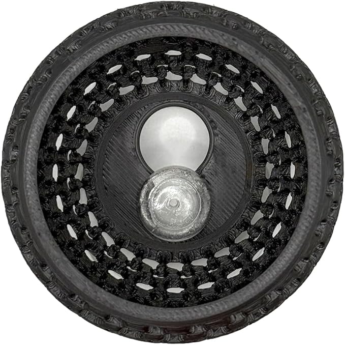 Betta Bulb Hide 2.0 | Betta Rest Fish Tank Ornament Large | Aquarium Cave with Suction Cup for Small Fish Tank, Betta Habitat, Shrimp Hideout, Aquatic Decor Large (Stealth Black)