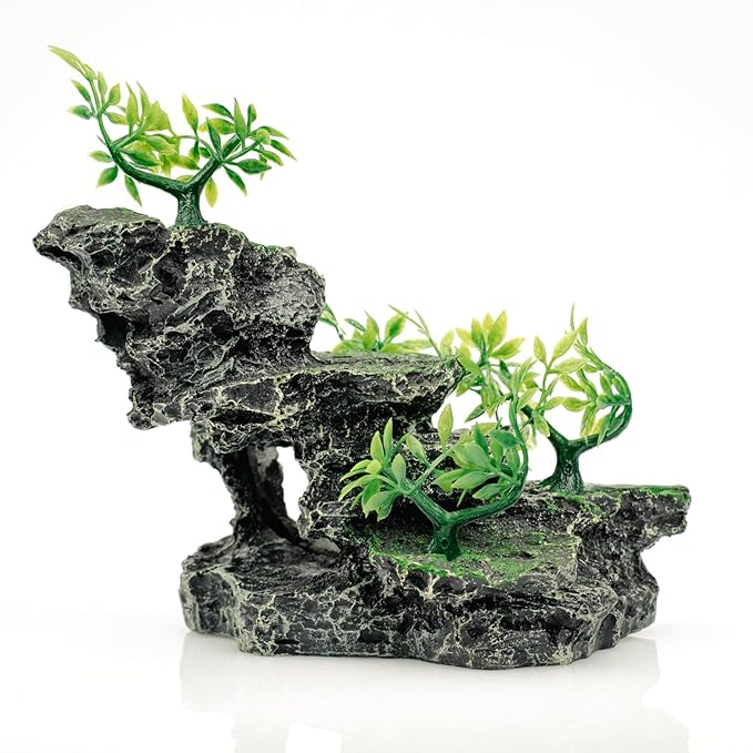 SiissaPeksid Fish Tank Decoration - Aquarium Ornament Rock Cave Landscape,01
