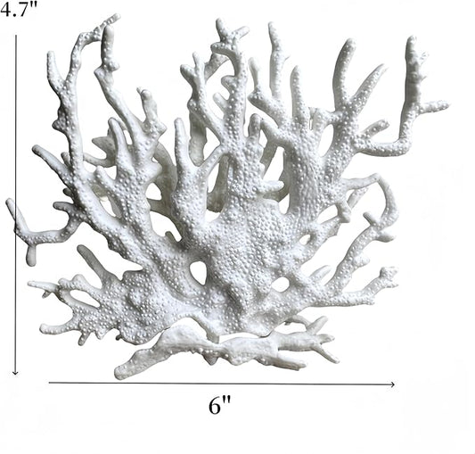 Fish Tank Decorations,Aquarium Corals Decoration, Aquarium Ornaments, Fish Tank Coral, Aquarium Corals Decoration, Fish Decorations for Aquarium (White, Medium)