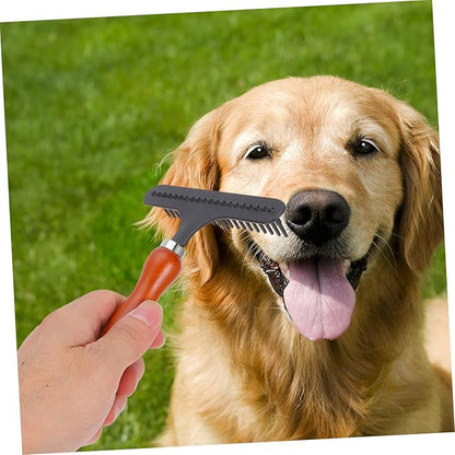 Large Dog Hair Removal Comb Dematting Tool Grooming Comb for Short-haired Pets Gentle Detangling Brush Preventing Skin Irritation Easy- pet Grooming Kit