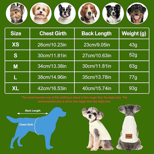 Custom Name Winter Sweater for Dog & Cat, Custom Puppy Clothes, Personalized Dog Sweaters Vest for Small Medium Large Dogs, Birthday Xmas Party Gifts for Dogs Cats