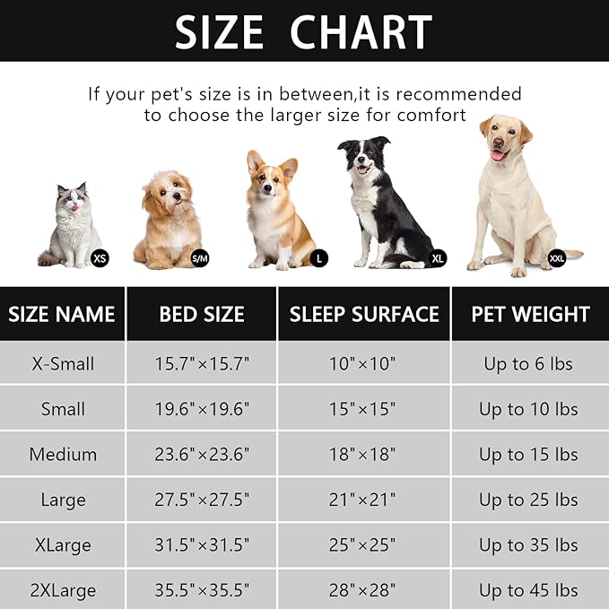 NOYAL Round Hooded Donut Dog Bed for Small & Medium Pets - Plush Fluffy Anti-Anxiety Cat Cave Bed with Cover