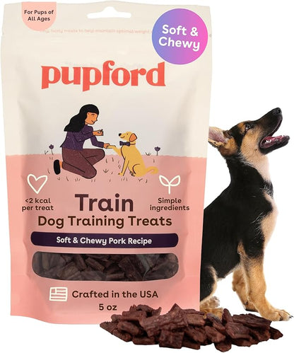 Pupford Soft & Chewy Training Treats for Dogs & Puppies (Pork, 5 oz)