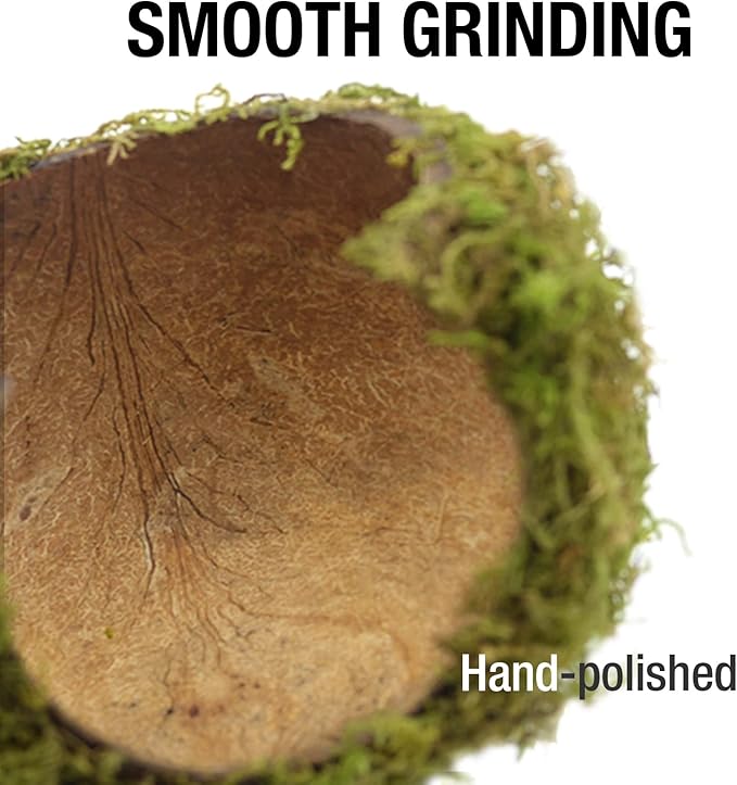 SanmooAio Hamster Hideaway/Hideout,Mossy Cave Hide,Hamster House/Hides,Hamster Cage Accessories for Gguinea Pig/Hedgehogs/Gliders/Rats/Mice and Other Small Animals (Small)