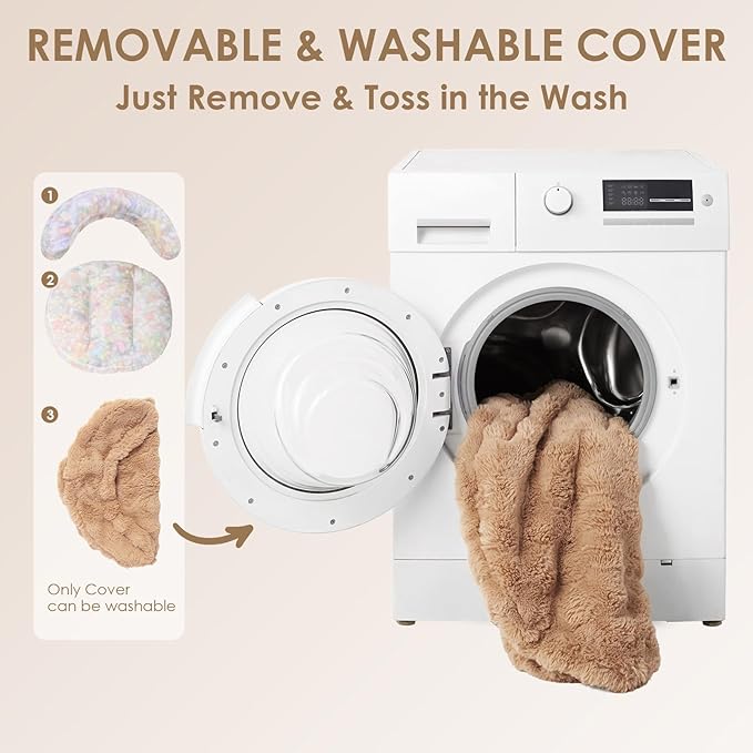 EHEYCIGA Medium Dog Bed and Large Cat Couch – Fluffy Faux Rabbit Fur Pet Sofa for Small and Medium Dogs, Washable Removable Cover, Waterproof and Non-Slip, 30 Inch, Camel