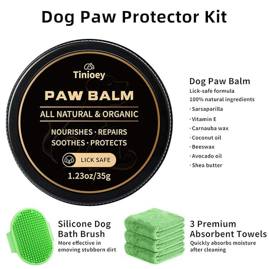 Paw Cleaner for Medium Dogs (with 3 Absorbent Towels) - Muddy Foot Washer for Pets