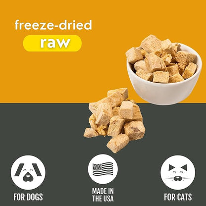 Momentum Carnivore Nutrition Freeze-Dried Chicken Breast Dog Treats & Cat Treats – Single-Ingredient, High-Protein, Grain-Free, Lean & Easily Digestible – Made in USA – 3 oz Bag
