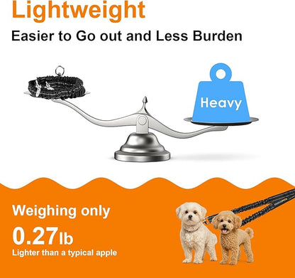 MingXpet 2 Dog Leash, Dog Leash for 2 Dogs, 360° Swivel No Tangle Double Walking Training Leashes for Small Dogs, Comfortable Shock Absorbing Reflective Bungee, Black