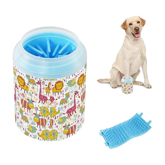 Dog Paw Cleaner Cups for Dogs Pets Foot Washer Paw Scrubber for Medium Small Cats Dogs Cleaning Cup Animals Colorful
