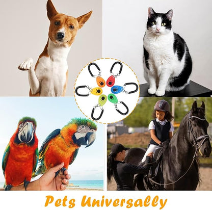 24 Pcs Dog Training Clicker Pet Training Click with Wrist Strap Cat Click Bird Clicker Puppy Train Supplies for Dogs Cats Horses Birds Behavioral Train Accessories