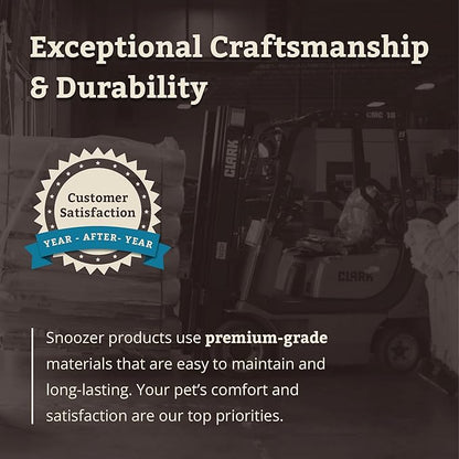 Snoozer Rectangle Cozy Cave Dog Bed - Indoor Dog Bed with Cover Cave, Covered Calming Burrow for Large Sized Pets with Blanket Attached, Enclosed, Washable Cover - XL, Olive