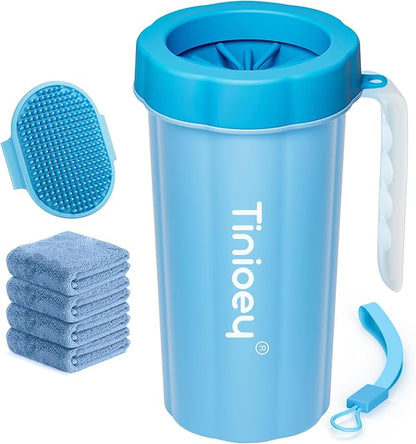 Paw Cleaner with Handle for Large Dogs and Pets | Foot Washer to Clean Muddy Dog Paws