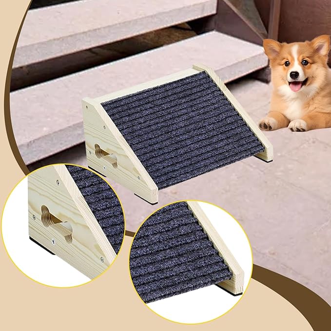 Pet Dog Stair Ladder Dog Step Professional Versatile Easy Assembly Ornament for Older Cats Cars Kitten Bed Sofa