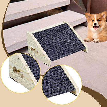 Pet Dog Stair Ladder Dog Step Professional Versatile Easy Assembly Ornament for Older Cats Cars Kitten Bed Sofa