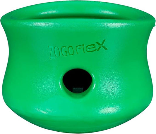 WEST PAW Toppl Durable Dog Treat Puzzle Toy for Large Dogs- Engaging Interactive Chew Toy for Mental Stimulation, Slow Feeding- One and Quarter Cup Capacity - Clover Green, XL