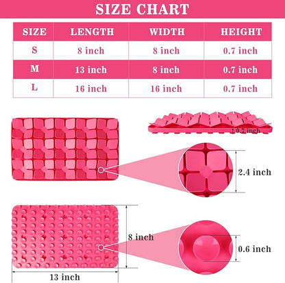 Snuffle Mat for Dogs 2 Pack,Silicone Interactive Dog Mat No Hurt for Dog's Nose for Smell Training and Slow Eating,Encourages Natural Foraging Skills and Stress Relief for Dog Mental Stimulation Toys