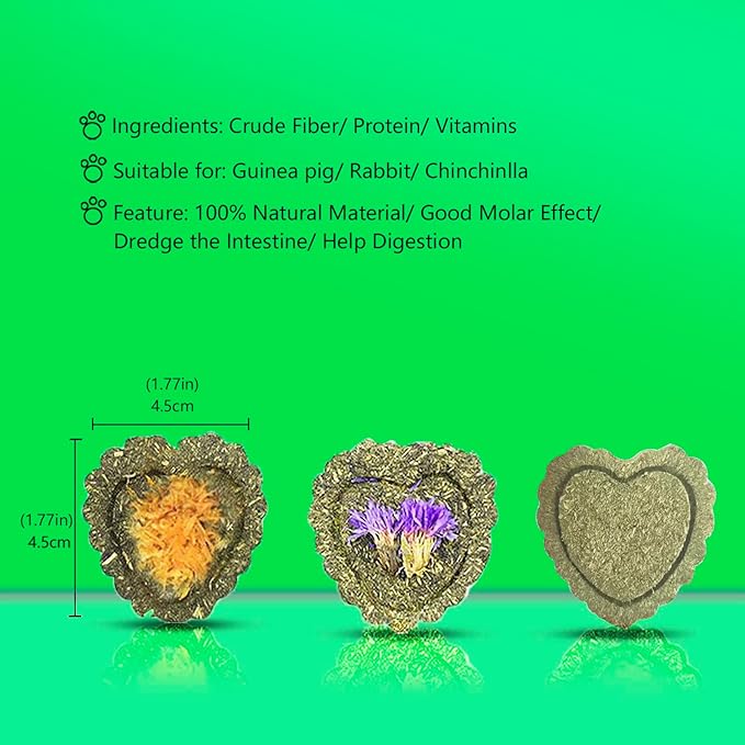 FIPASEN Rabbit Chew Toys for Teeth, 18PCS Natural Timothy Hay Chew Toy, Improve Dental Health for Bunny/ Chinchilla/ Guinea Pig/ Hamsters/ Holland Lop, Small Rodent Pet Molar Teeth Treats Toys