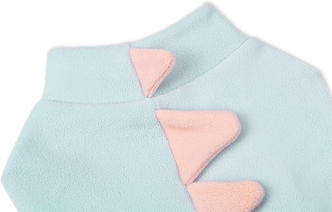 Halloween Fleece Dinosaur Dog Pajamas Adorable Costume French Bulldog Holiday Outfit Pet Cute Puppy Hoodie Cosplay Animal Costume for Small Medium Dog Christmas Winter Coat