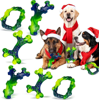 Frienhund 9-Pack Durable Dog Toys for Large Dogs: Durable Chew Toys for Large Breed, Indestructible Dog Toy for Aggressive Chewers, Dog, A for Furry Friends