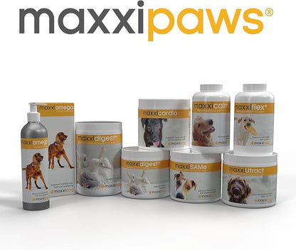 maxxipaws - maxxiflex+ Hip & Joint Supplement for Dogs with Glucosamine, Chondroitin, MSM & Collagen | Mobility, Flexibility & Discomfort Support | Senior, Adult & All Breeds | 60 Tablets