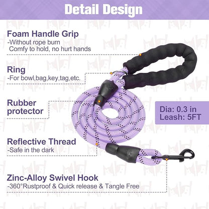BEAUTYZOO Small Dog Harness and Leash Set,Step in No Choke No Pull Soft Mesh Dog Harnesses Reflective for Extra-Small Medium Puppy Dogs and Cats, Plaid Dog Vest Harness for XS S Pets, Purple S