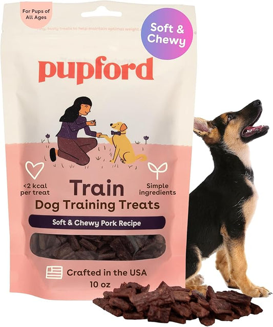 Pupford Soft & Chewy Training Treats for Dogs & Puppies (Pork, 10 oz)
