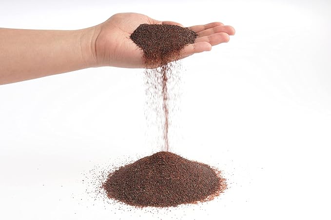 LANDEN Congo Aquascape Sand for Aquarium Landscape 2L(9lbs), Brown, Aquarium Natural Fine Decorative Sand, Tropical Rainforest Biotope Aquariums, Depth Enhancing, 0.4-0.9mm