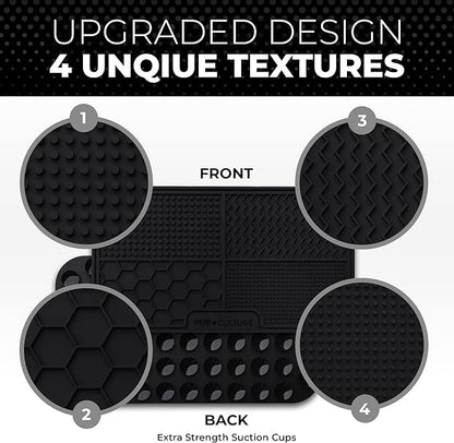 Pup Culture Dog Lick Mat for Dogs, Feeding Pad for Anxious Pets Plus 4 Different Puzzles for Mental Stimulation for Dogs - Supports Mental, Dental, and Digestive Health, Bite Resistant and Heavy Duty