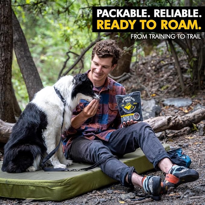 Venison Jerky Training Treats for Dogs – Elk & Deer Meat Protein Dog Treat High-Value Reward – All-Natural, No Fillers, Grain-Free, No Artificial Preservatives – 8 oz (1 Pack)