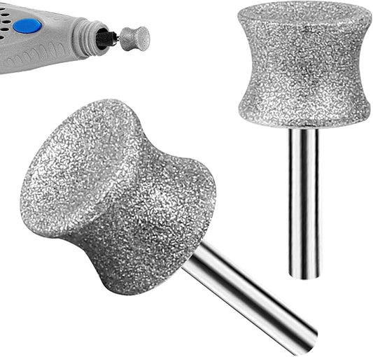 RIUORKIE Diamond Rotary Nail Grinder Bits for Dog, 1/8" Diamond Dog Nail Grinder Attachment for Dremel Grinder Replacement Heads Pets Nail Care Clippers for Medium Large Dogs.