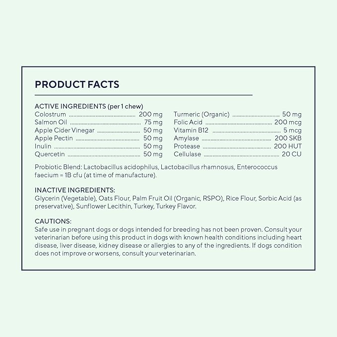 Pawfy Allergy & Immune | Anti-Itching | Immune & Gut Health | Natural Dog Supplement with Probiotic & Colostrum