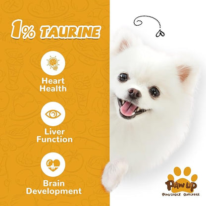 PAWUP Dog Treats Chicken Wrapped Biscuits Pumpkin Sticks, Rawhide Free Soft Chewy w/Taurine, Dog Training Treats,12.5 oz