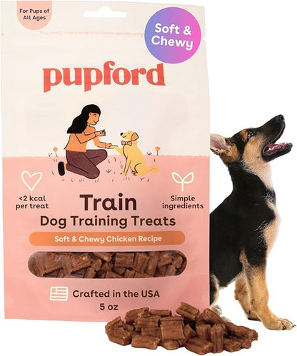Pupford Soft & Chewy Training Treats for Dogs & Puppies (Chicken, 5 oz)