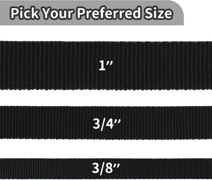 HIKISS Long Dog Leash Obedience Recall Training Agility Lead with Thickening Material for Large Dog - 15ft 20ft 30ft 50ft 100ft Training Leash (Black 30ft)