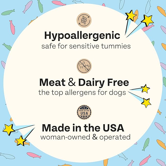 Chippin Fish & Sweet Potato Dog Training Treats (5oz, 1-Pack) | Natural Low-Fat, Low-Calorie Treats | Made in The USA | Grain-Free, Hypoallergenic, Chicken-Free Soft & Chewy Small Dog Treats