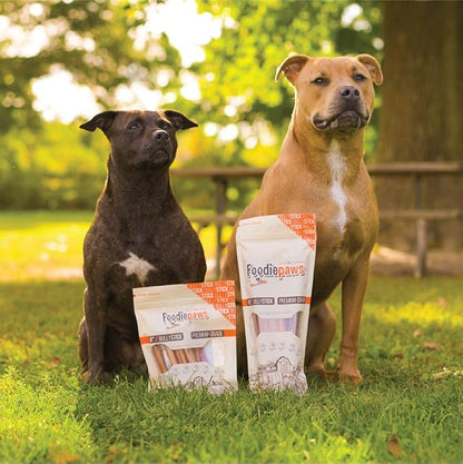 FOODIEPAWS 6 Inch Bully Sticks for Dogs, 15 Pack | All Natural, Grass-Fed Beef | High Protein, Rawhide-Free, Fully Digestible Dog Chews | Long Lasting Dental Treats for All Breeds