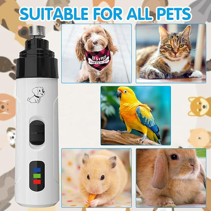 Silent Groom Pro Nail Grinder, Silent Grind Pro for Dogs, Silent Grind Pro, Silent Grind Pro Dog Nail Trimmer, New Electric Dog Nail Clippers for Dog Nail Grinders Rechargeable