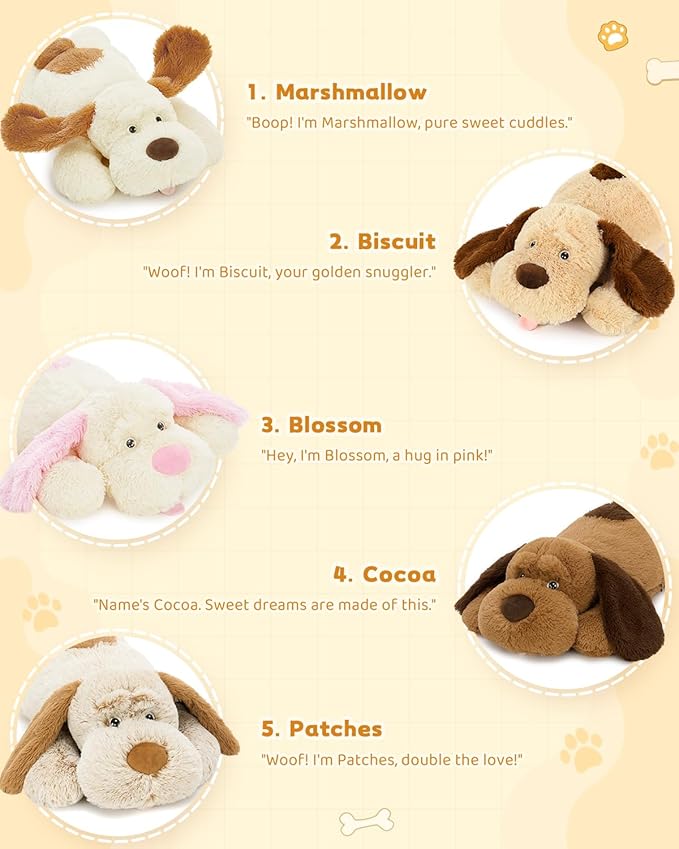 MaoGoLan Giant Dog Plush,31 inches Large Stuffed Animal Dog, Fluffy and Cuddly Stuffed Puppy Stuffed Animal Throw Pillow Toy Gift for Puppy Lover,Girls,Kids
