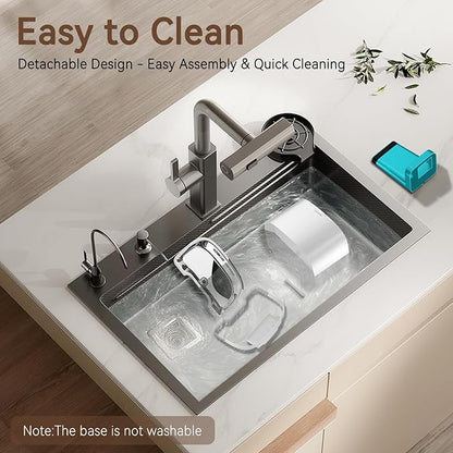 Cat Water Fountain, 122oz/3.6L Pumpless Wireless Cat Fountain, Cordless Water Fountains for Cats Indoor, Dog Pet Water Fountain Battery Operated with Stainless Steel Tray (White, Fountain+8 Fliters)