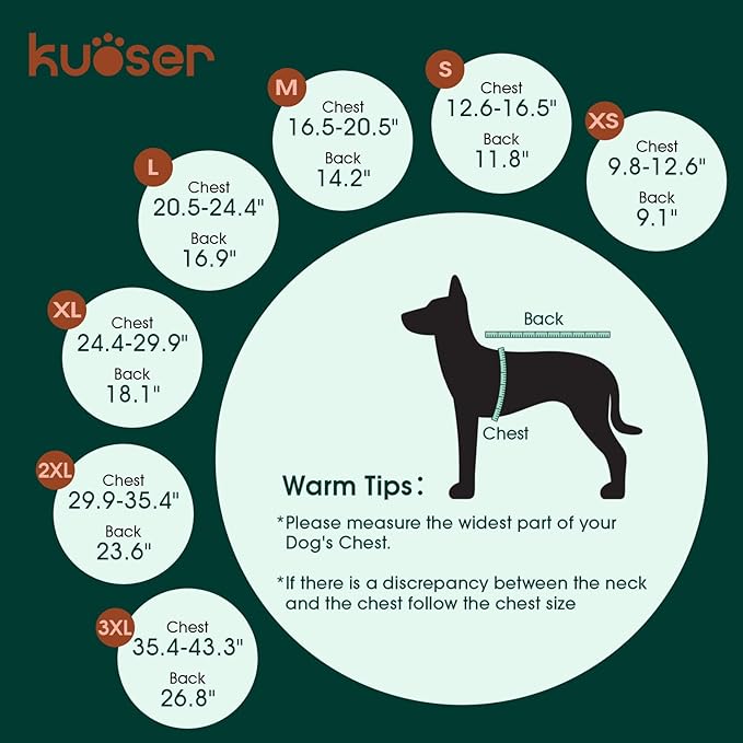 Kuoser Large Dog Coat, Winter Waterproof Dog Jackets for Large Dogs, Reflective Doggie Vest with Leash Hole, Cold Weather Coats Pet Snow Jacket for Labrador Beagle, Purple XXL