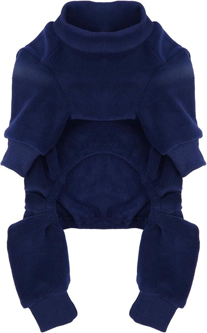 Large Dog Pajamas Winter Fleece Sweaters Soft Onesie for Dogs Boy Great Dane Thick Warm Pet Jumpsuit Pjs Fall Cold Weather Warm Jammies for Sleeping, Walking