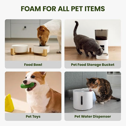 Pet Bowl Cleaner Mousse - Vet Enzyme Formula for Bird Baths & Feeders | Lick-Safe, No Residue | Works on Cat Dishes, Fountains, Toys & Birdhouses (350ml/12oz)